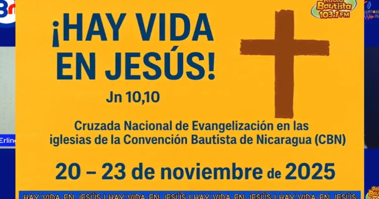 invitación la campaña evangelistica de la convención bautista de nicaragua