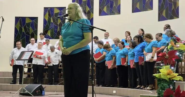 El Coro Parajón Domínguez (CPD), de la PIBM, fue el protagonista de la velada.