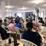 Iglesia Dios es Amor en Nicaragua sede central de la iglesia, ubicada en Managua, en el Barrio Campo Bru, de la Óptica Munkel de Ciudad Jardín, una cuadra al sur.
